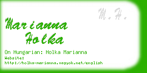 marianna holka business card